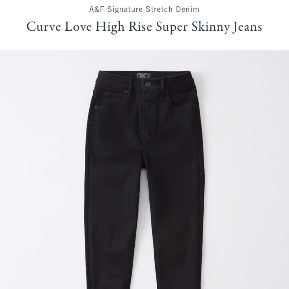 Abercrombie&Fitch High Waisted Black Jeans